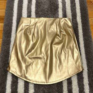 Metallic gold Windsor skirt